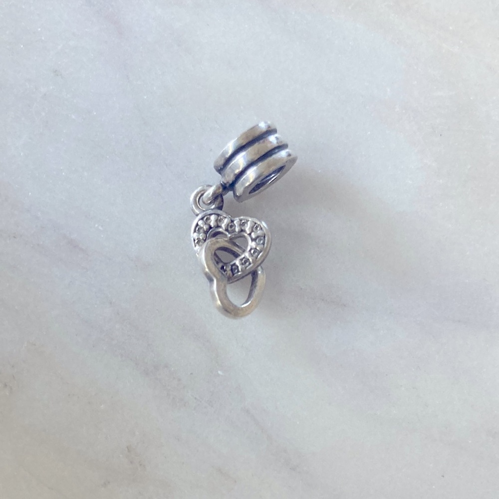 Authentic Pandora Retired Double-heart Charm 💞